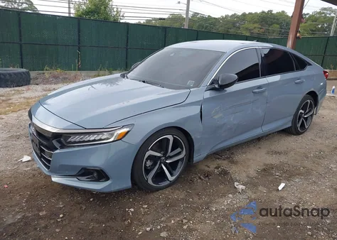 2022 Honda Accord Sport из США, поврежденный, VIN 1HGCV1F32NA123503